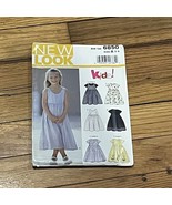 2002 New Look 6850 Size A 3-8 Child&#39;s Dress 6 sizes in one sewing patter... - $7.99