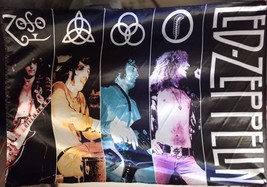 LED ZEPPELIN Zoso Plant Page FLAG CLOTH POSTER BANNER CD Hard Rock - £15.73 GBP