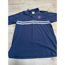 Vintage Lee Sport Chicago Cubs Polo Shirt Navy Blue Grey Mens XL MLB 90s... - $25.39