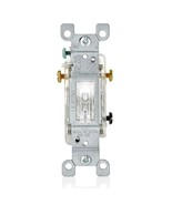 Leviton L1463-2C 15 Amp, 120 Volt, Toggle LED Illuminated 3-Way Switch, ... - £12.57 GBP