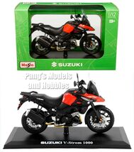 2021 Suzuki V-Strom 1000 w/ DISPLAY BASE 1/12 Scale Model Motorcycle Maisto - $29.69