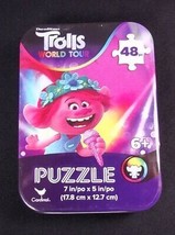 Trolls World Tour mini puzzle in collector tin 48 pcs New Sealed - $4.00