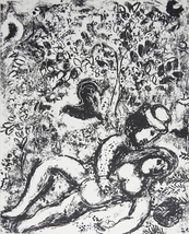 Marc Chagall The Pair In A Tree, 1963 - £234.65 GBP