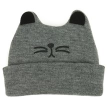 Trendy Apparel Shop Infant Size Cat Ear and Whiskers Embroidered Soft Knitted Co - £7.98 GBP