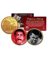 MUHAMMAD ALI Liston Fight/The Greatest Kentucky Quarters 2-Coin Set Gold... - €11,21 EUR