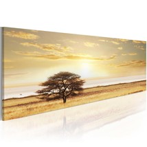Tiptophomedecor Stretched Canvas Landscape Art - Lonely Tree On Savannah - Stret - £70.81 GBP+