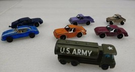 Marx Camaro Husky Guy Warrior Tanker &amp; 5 Tootsy Toy Die Cast Cars - £23.36 GBP