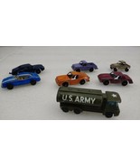 Marx Camaro Husky Guy Warrior Tanker &amp; 5 Tootsy Toy Die Cast Cars - $40.74 CAD