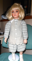 Vera Scholz Limited Edition 24&quot; Blonde Katie Porcelain Toddler Doll - £51.43 GBP