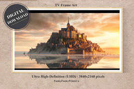 Samsung FRAME TV Art - The Mont Saint Michel in Normandy, 4K | Digital Download - £2.78 GBP