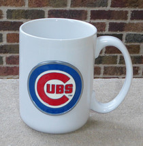 Chicago Cubs Team Logo Enamel Painted Emblem MLB Baseball Ceramic Coffee... - $19.79