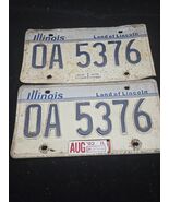 Vtg Illinois Land of Lincoln 1980s 1990s License Plate Garage Decor Man ... - $339.04 MXN