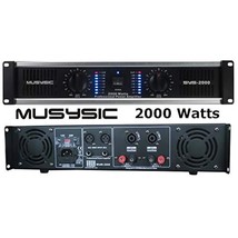 2 Channel 2000 Watts Professional Dj Pa Power Amplifier 2U Rack Mount - £217.34 GBP