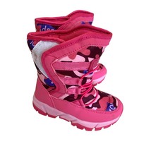 Hobibear Girls Size 2 185 Pink Camo Winter Snow Boots - £11.73 GBP