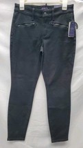 NYDJ Black Snake Print Women's Size 4P Stretch Slim Trouser Pant MSRP $158 image 3