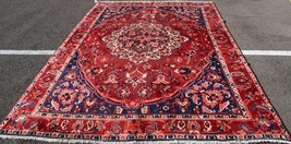 7 x 10&#39;4 Vintage S Antique Handmade Wool Area Rug 7 x 10 Nomadic Oriental Carpet - £1,411.24 GBP