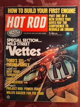 Rare HOT ROD Car Magazine August 1972 Racing Corvettes Pontiac Le Mans Road Test - £17.37 GBP
