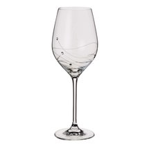 Dartington Crystal Handmade Swarovski Glitz Wine Pair Glasses New - £50.63 GBP