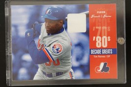 2006 Fleer Greats of the Game Decade Greats Jersey Relic Tim Raines DEC-TR - £7.48 GBP