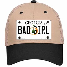 Bad Girl Georgia Novelty Khaki Mesh License Plate Hat - $28.99