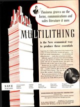 1937 Addressograph-Multigraph Corporation Multilithing Vintage Print Ad e2 - $25.05