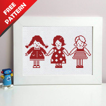 My Best Friends Quote Free cross stitch PDF pattern - £0.00 GBP