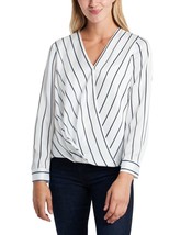 MSRP $79 Vince Camuto Womens Long Sleeve Wrap Front Blouse Size Small - £12.35 GBP