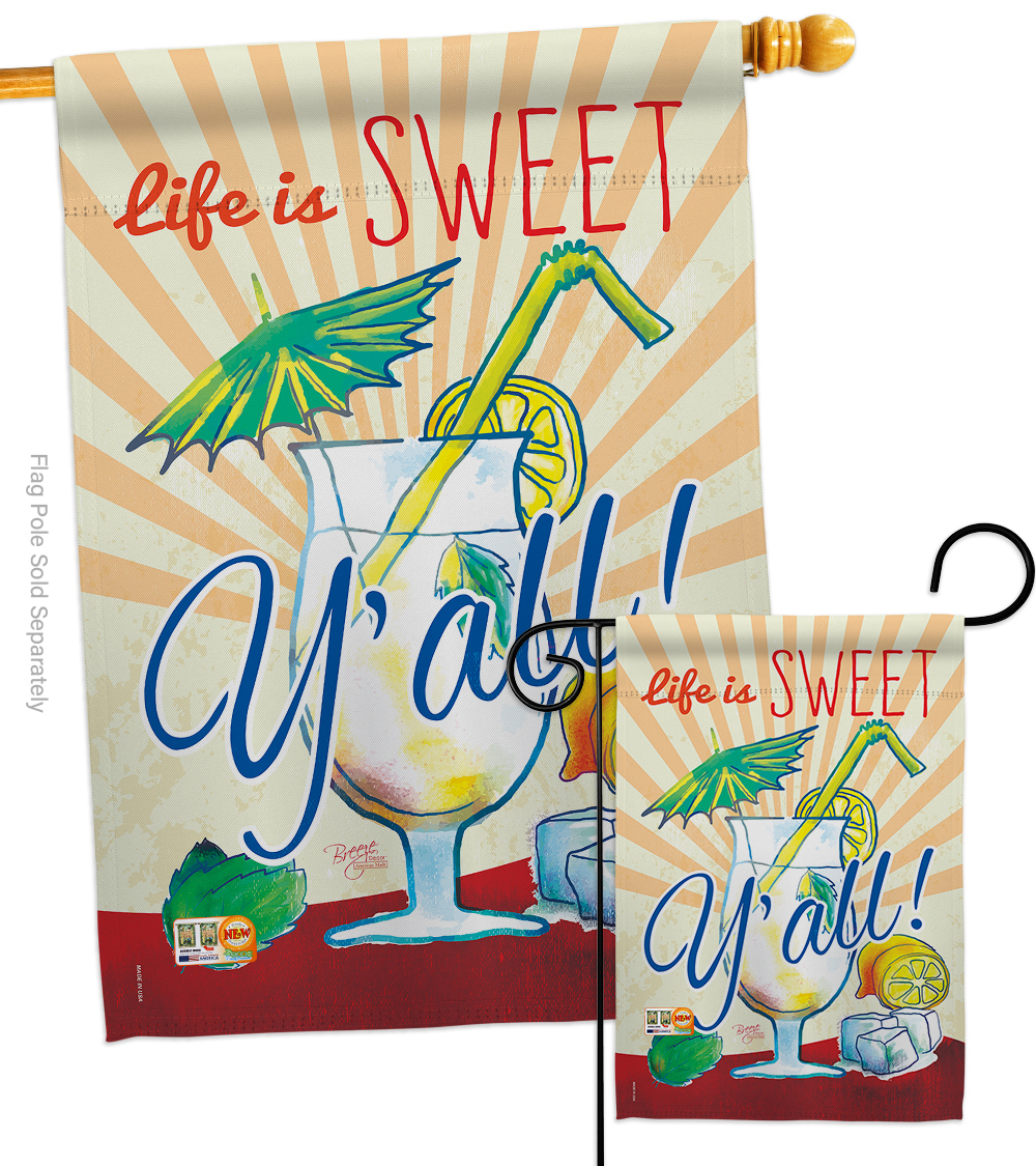 Sweet Y'all - Impressions Decorative Flags Set S117037-BO - $57.97