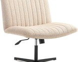 Vanity Chair Without Wheels, 120° Rocking Mid Back Ergonomic Chair, Leagoo - £183.95 GBP