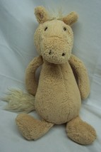 Jellycat VERY SOFT FLOPPY TAN HORSE 12&quot; Plush STUFFED ANIMAL Toy - £15.57 GBP