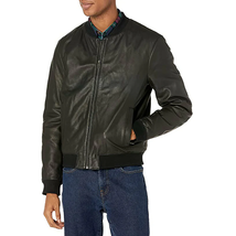 Cole Haan Men&#39;s Varsity Genuine Leather Jacket - £196.16 GBP+