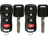 4pc Keyless Entry Key Fob and Uncut Ignition Key Blank Set Fits Nissan I... - £14.13 GBP