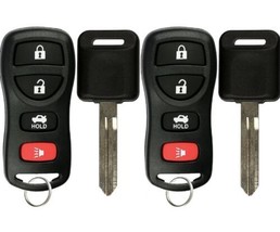 4pc Keyless Entry Key Fob and Uncut Ignition Key Blank Set Fits Nissan I... - £14.05 GBP