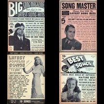 Song Lyric Publications Lot of Four 1943-46-48 Sing Along to the 40&#39;s Radio Hits - £10.40 GBP