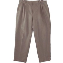 Greg Norman Mens Pants 40X32 Brown Khaki Golf Comfort Pleat Front Dress ... - £12.97 GBP