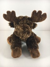 Aurora World Mini Flopsie Plush 8&quot; Maxamoose Moose Stuffed Animal Toy EUC - £4.19 GBP