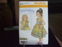 Simplicity Daisy Kingdom 4621 Girls Dress, Jacket &amp; Purse Pattern - Size... - £6.68 GBP