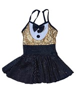Dansco Tuxedo Style Dance Costume Leotard Medium Child - $26.33 CAD