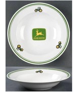 Large Rim Soup Bowl John Deere (Tractor) by GIBSON DESIGNS Set of 2  9&quot;  - £25.02 GBP
