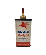 Vtg MOBIL SOCONY VACUUM Oil 4 oz Can Handy Oiler Tin w Pegasus Gas oil sign - €25,45 EUR