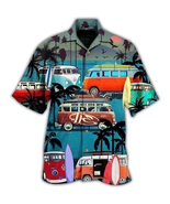 Hawaiian shirt for men VW Bus Typ2 T2 Bulli Surf - $541.80 MXN