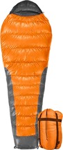 20 Degree Mummy Camping Sleeping Bag For Adults &amp; Teens, Waterproof, Bac... - £36.75 GBP