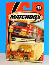 Matchbox 2001 Sun Chasers Series #25 1998 Jeep Wrangler Mtflk Burnt Orange - £3.98 GBP