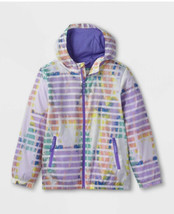 NWT Cat &amp; Jack Windbreaker Rain Coat Girls tie dye  Kids small, medium  - £20.03 GBP