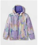 NWT Cat &amp; Jack Windbreaker Rain Coat Girls tie dye  Kids small, medium  - £19.91 GBP