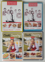 America&#39;s Test Kitchen DVD Sets Seasons 11 &amp; 13 Cooks Country DVDs Seasons 3 &amp; 5 - £13.22 GBP