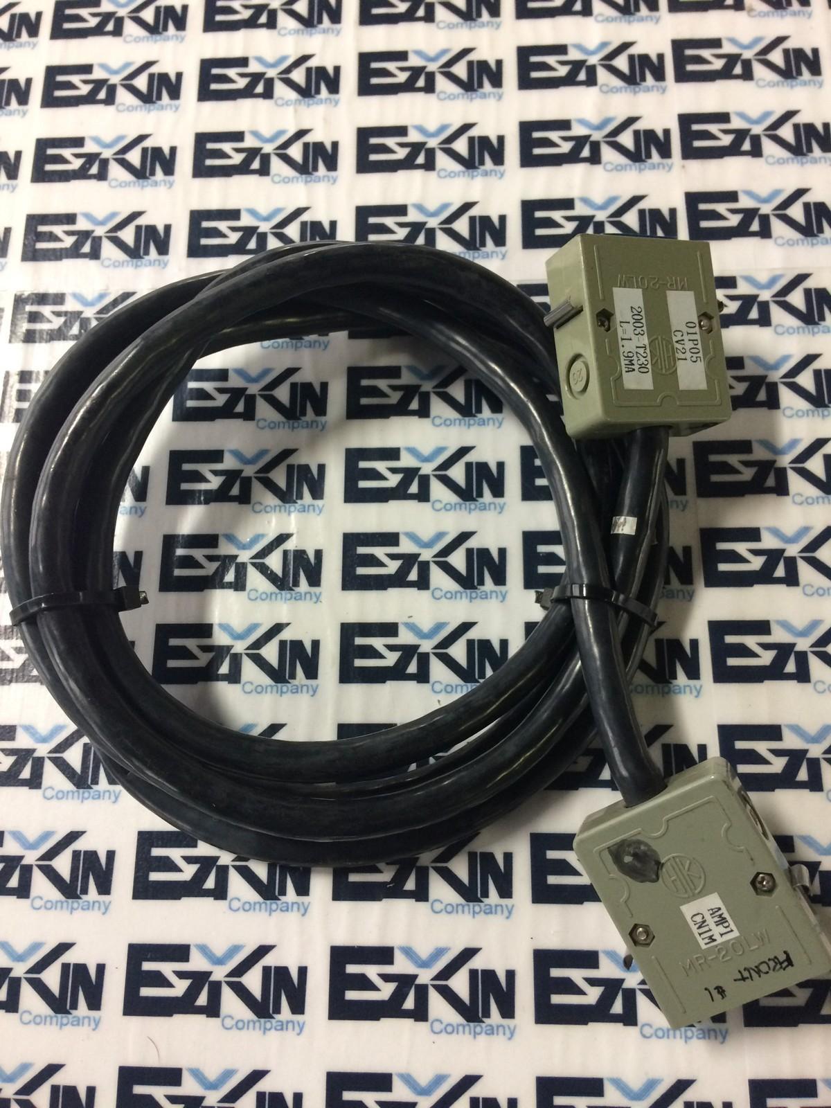 GE Fanuc 2003-T230 Cable L=1.9MA AMP1-CN1M, MR20LW Connector  - $37.40