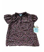 CeCe Flutter Short Sleeve Floral Print Top in Bella Ditsy Floral Lined S... - $34.49 CAD