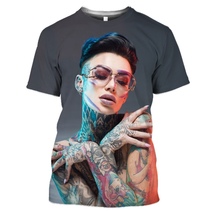 Sexy Goddess Tattoo 3D Print unisex T-shirts Summer Streetwear Top Tees Clothes5 - £7.97 GBP