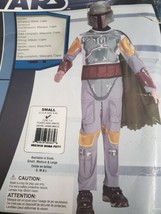 Licensed Boba Fett Star Wars Kids Halloween Costume Size Small 4-6 Jumpsuit Mask - £15.87 GBP
